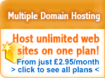 Unlimited multiple momain hosting plans